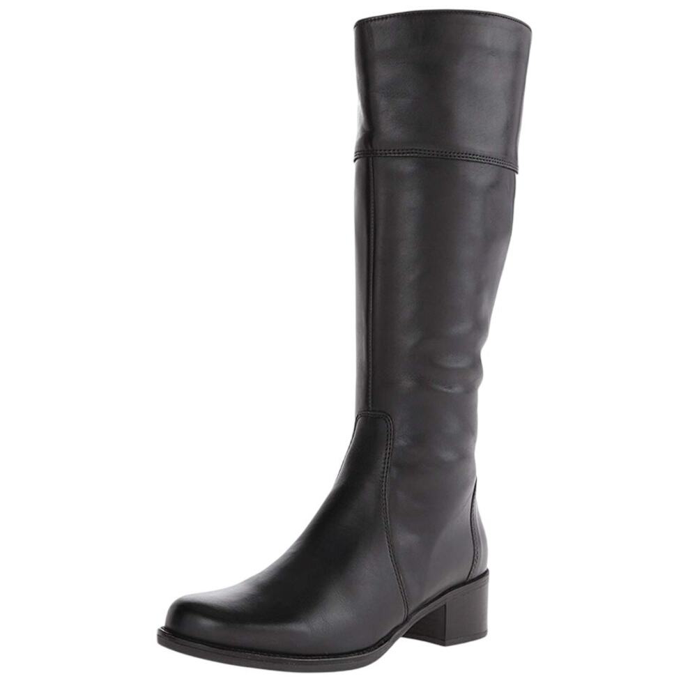 La Canadienne Womens Passion Knee High Boots 7.5 WW Black Leather Waterproof EUC